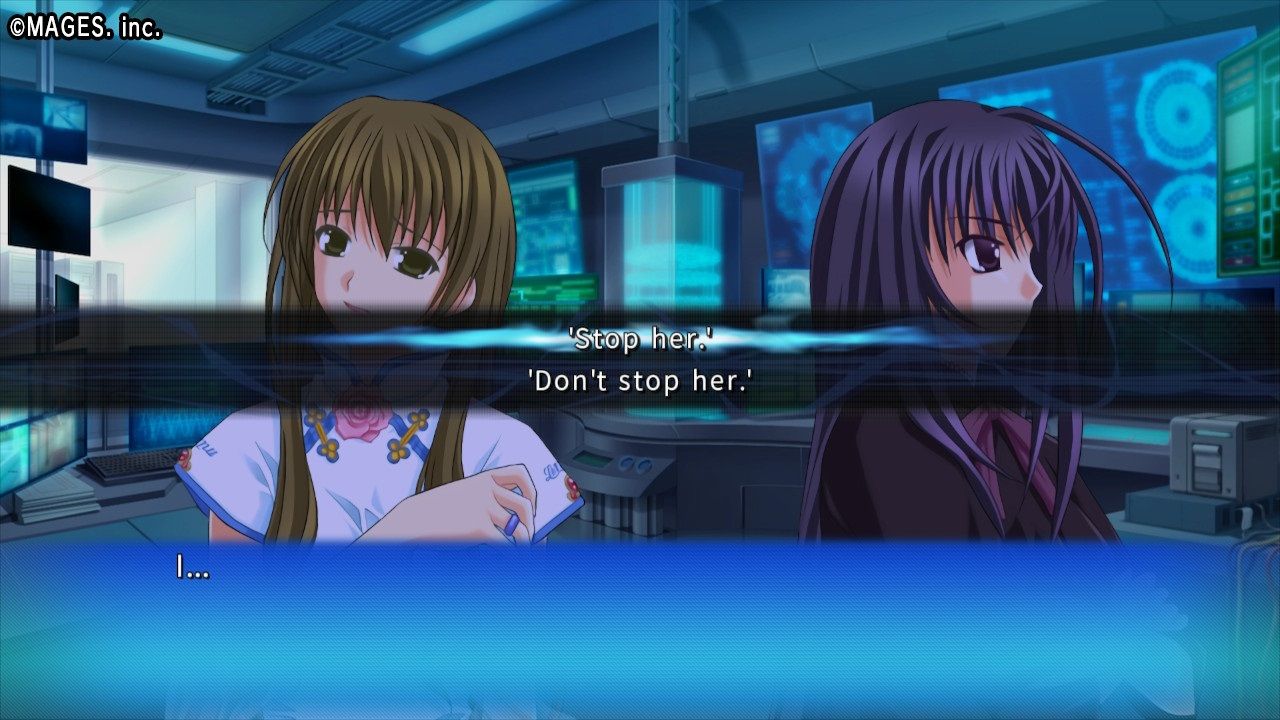 Ever 17 screenshot of a choice.