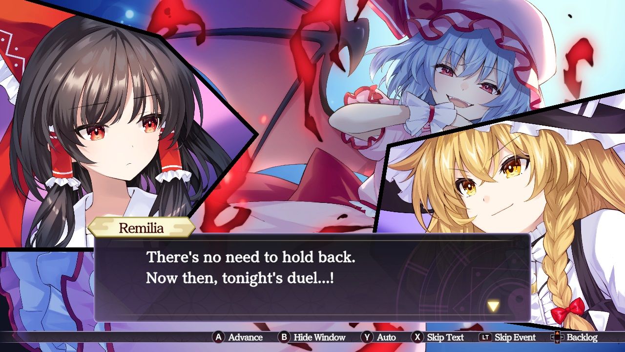 Touhou Spell Carnival Remilia cutscene.